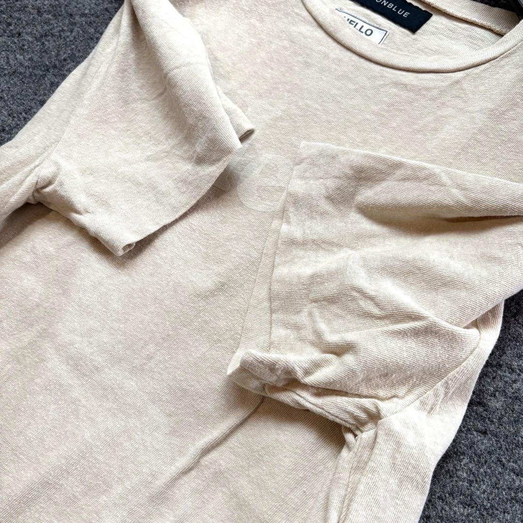 美品希少 マディソンブルー 01 ピルグリム別注 HELLO Tシャツ ベージュ