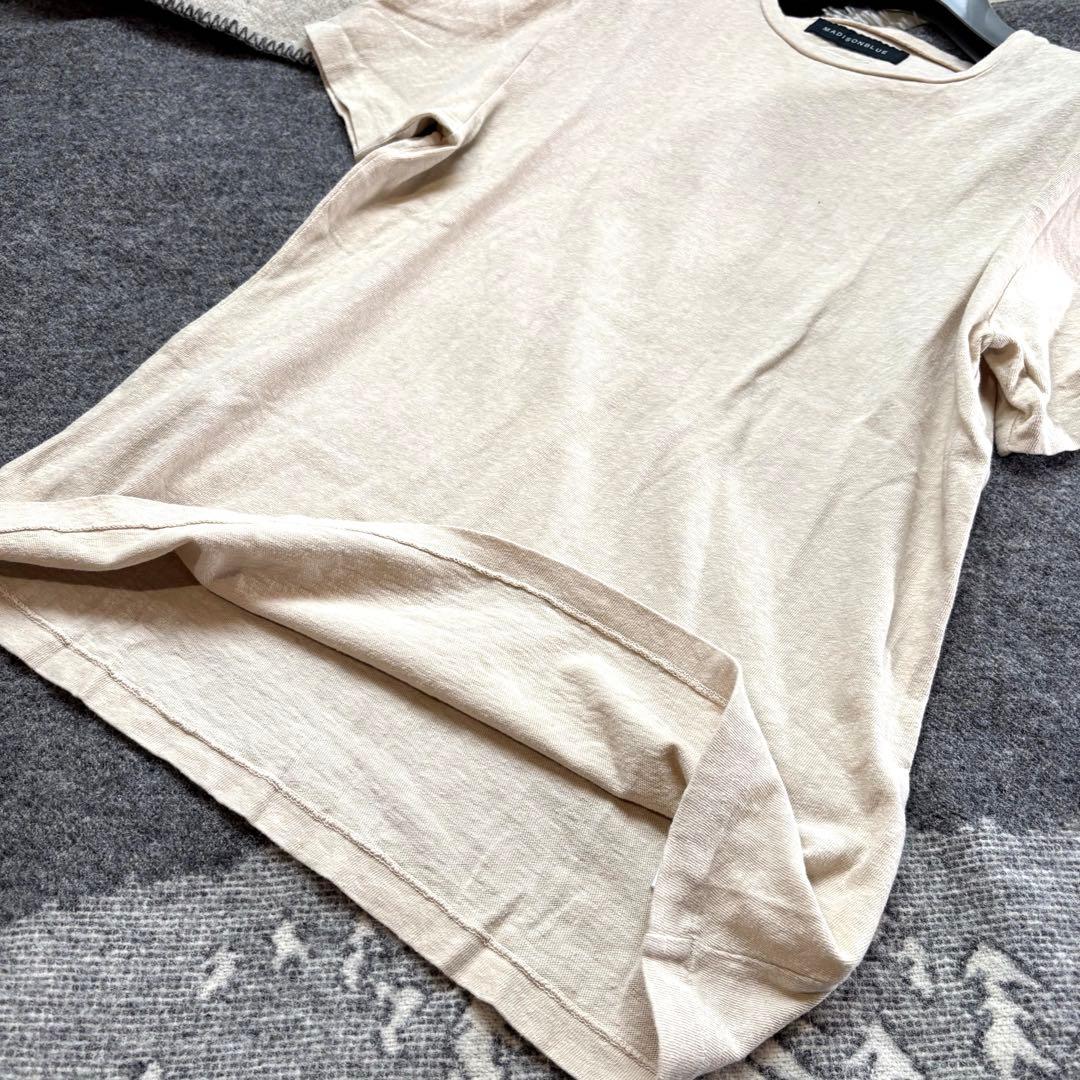 美品希少 マディソンブルー 01 ピルグリム別注 HELLO Tシャツ ベージュ