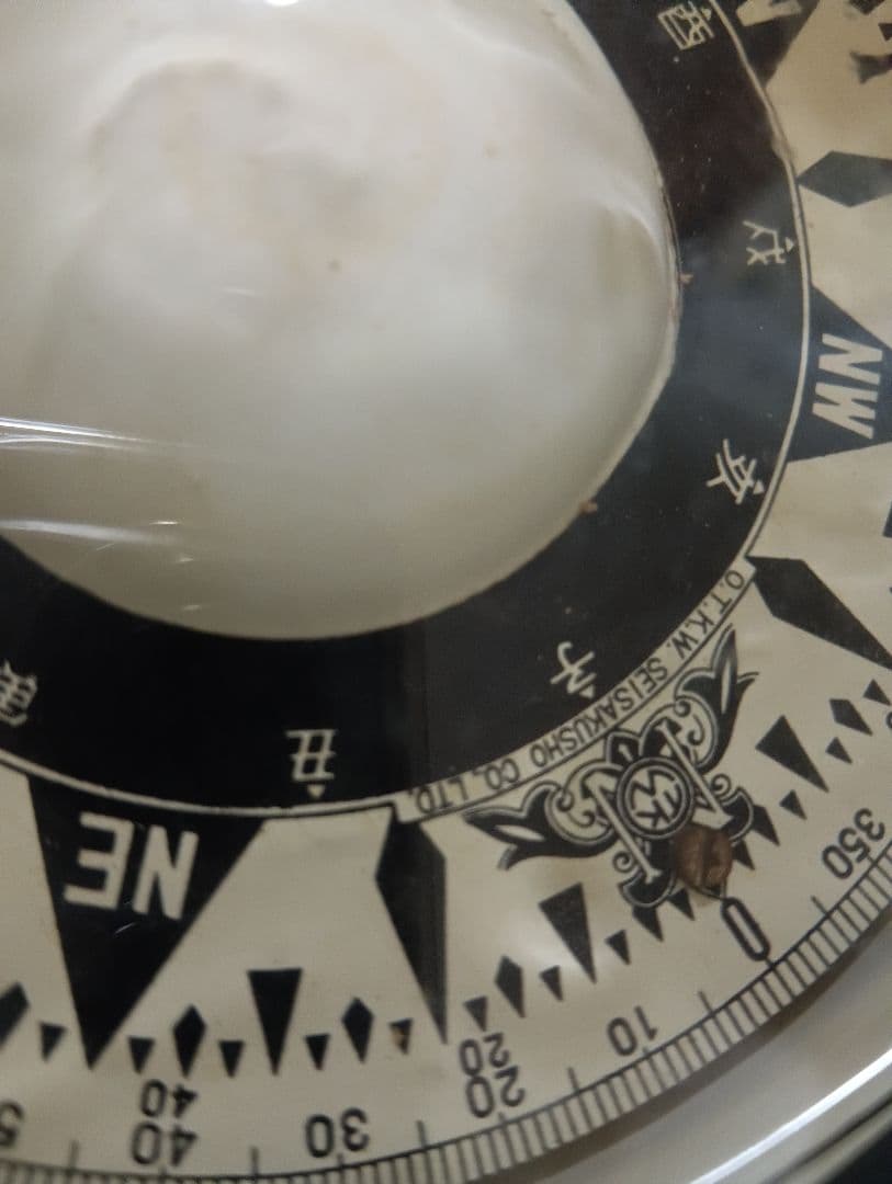 戦前稀少レア干支文字盤入重量１３２６グラム緑青景色古銅製船舶時代航海羅針盤当時物
