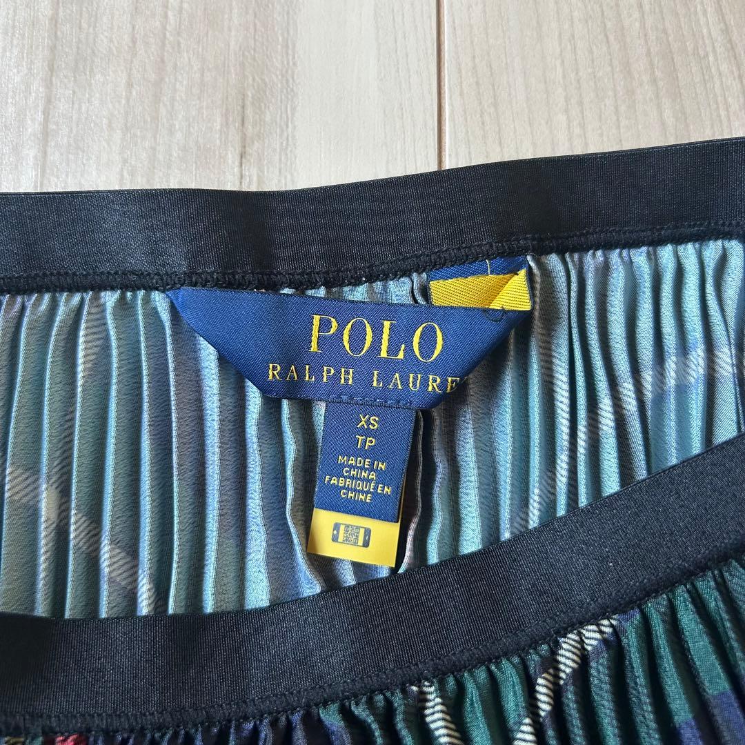 POLO RALPH LAUREN タータンチェック柄 プリーツスカート XS