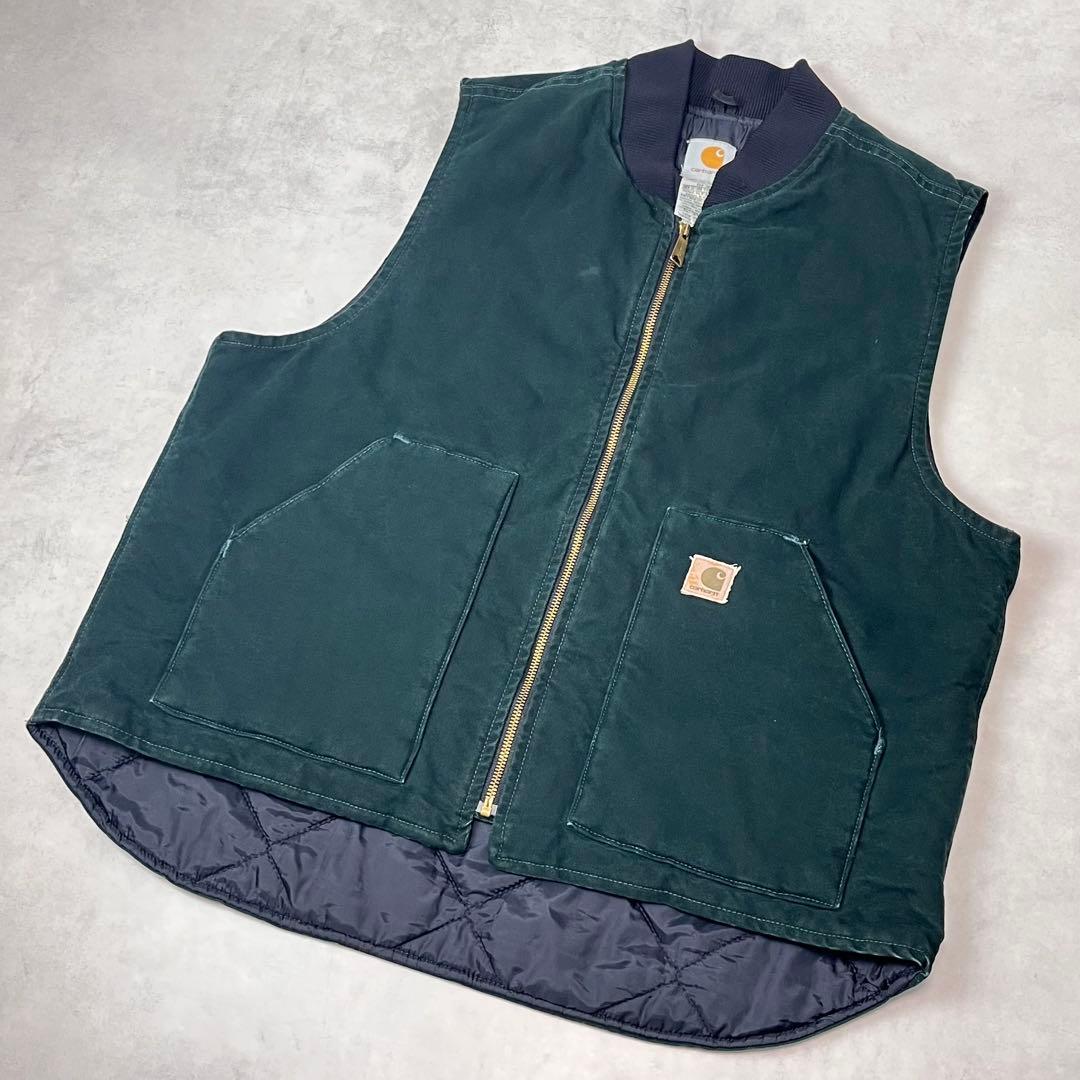 Carhartt V02 ダックベスト SPC グリーン XL-Regular