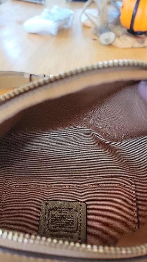 COACH ウエストポーチベージュ ボディバッグ