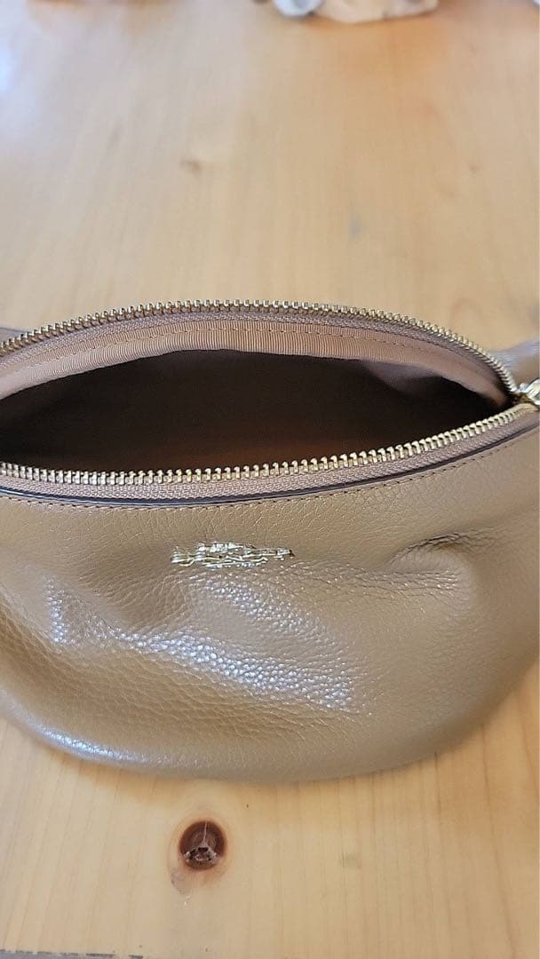 COACH ウエストポーチベージュ ボディバッグ