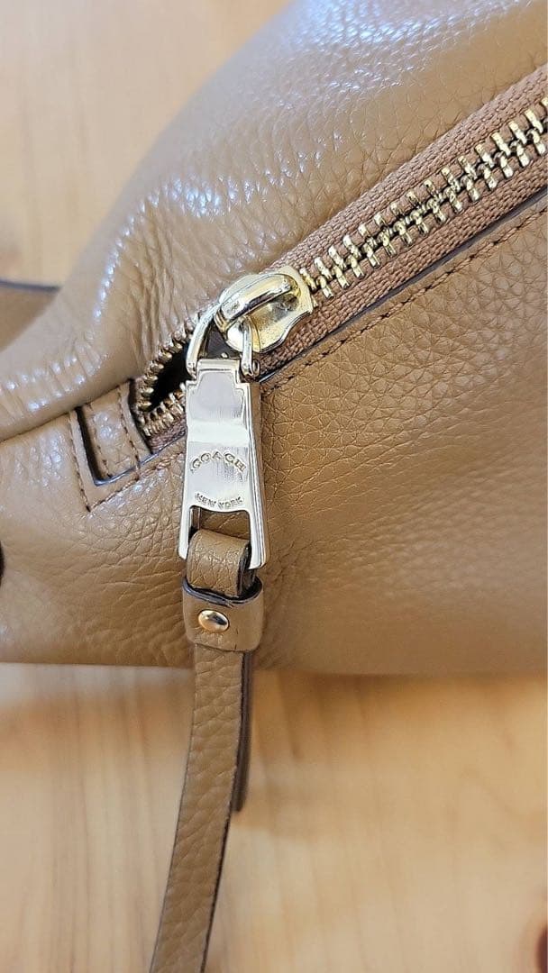 COACH ウエストポーチベージュ ボディバッグ