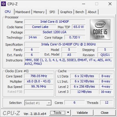 core i5 10400F 6つまとめ売り【全て動作確認済】