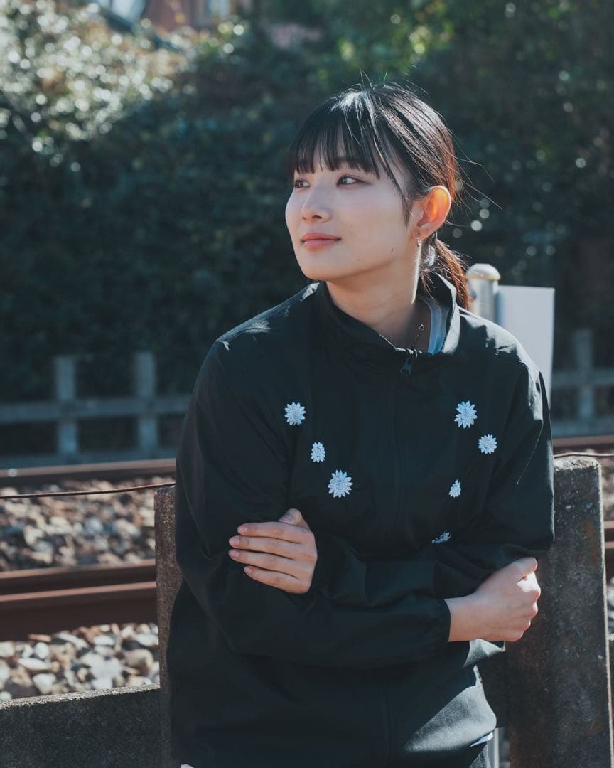 そーた様　花刺繍のライトジャケット　Mサイズ