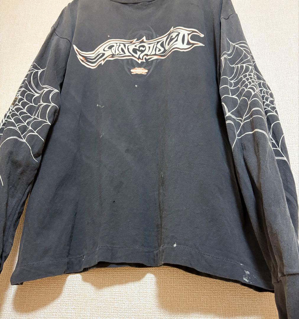 SAINT MICHAEL ML_LS TEE INSANITY ブラック M