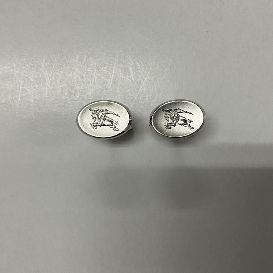 極美品 バーバリー BURBERRY カフス タイピン セット シルバー ホース