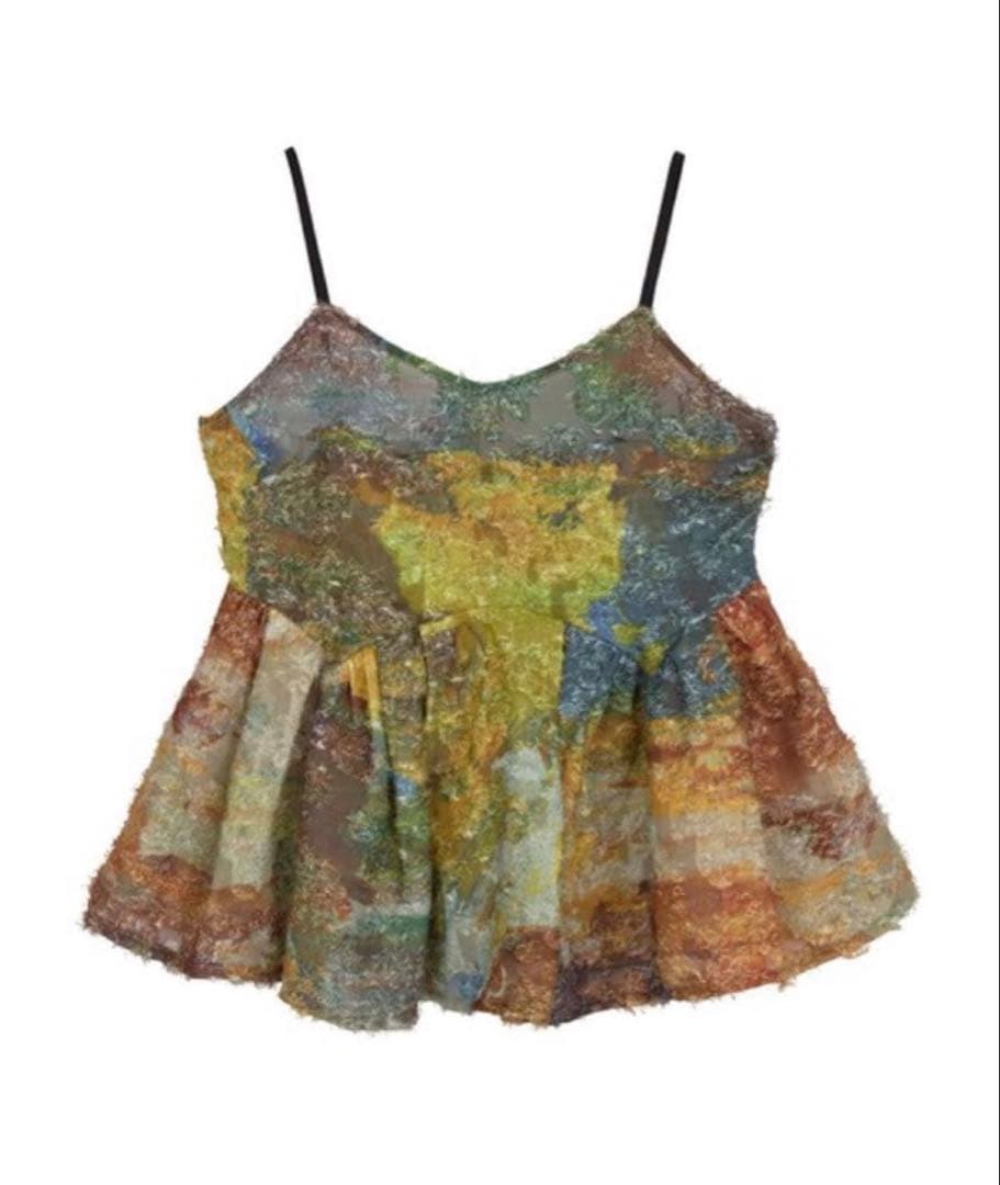 トップス MEDI RACHEL FLUFFY ART CAMISOLE