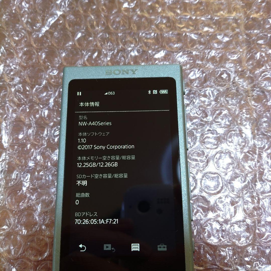 ソニーウォークマン NW−A45 管理ナンバー9102