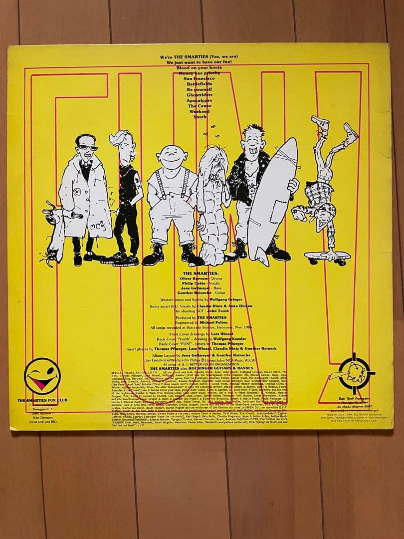 THE SMARTIES LP ハードコア　80s PUNK