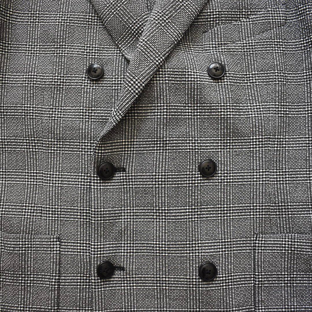 定価11万最高級NICOL E ex/traシェブロンサッカー ダブルジャケット