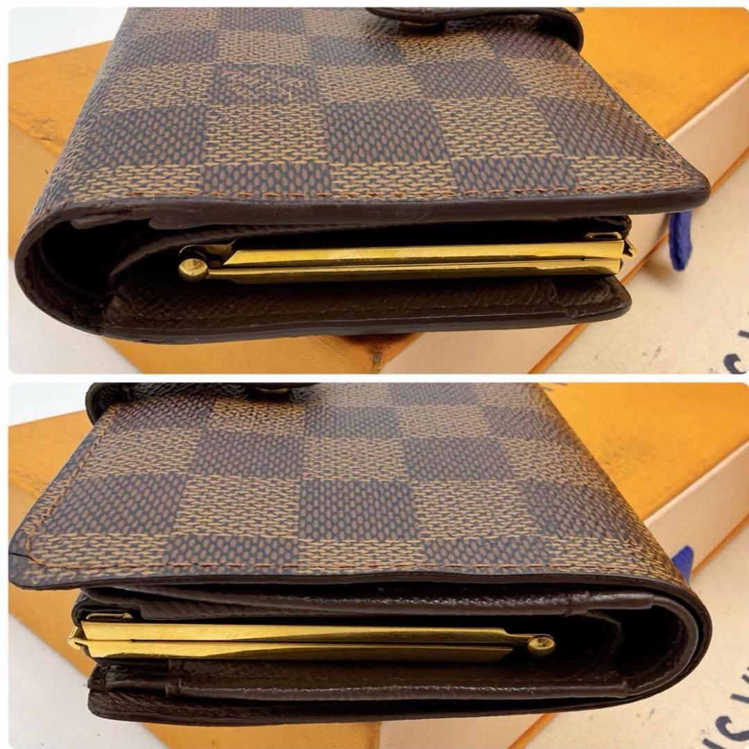 【極美品】ルイヴィトン 二つ折り 財布 ダミエ がま口 ヴィエノワ