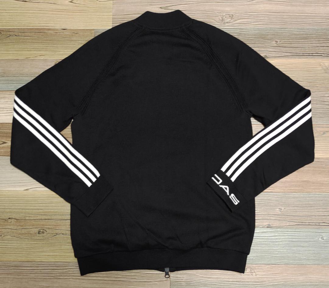 断捨離大きいサイズXL！⛳️新品⭐防風裏地付き ニットジャケット 黒 XL★