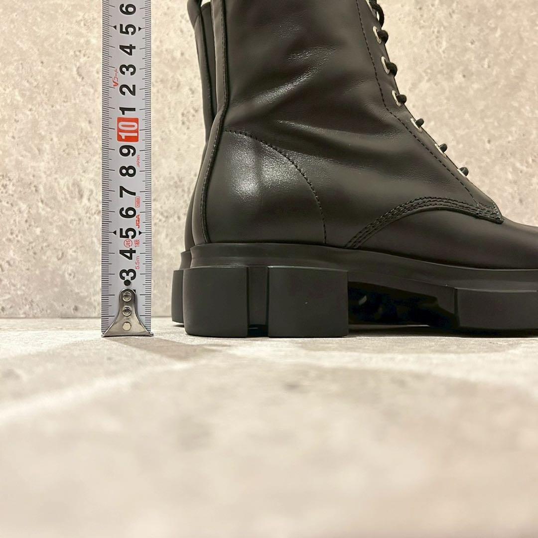 【箱付 美品】ペリーコサニー レースアップブーツ コンバットブーツ レザー 35