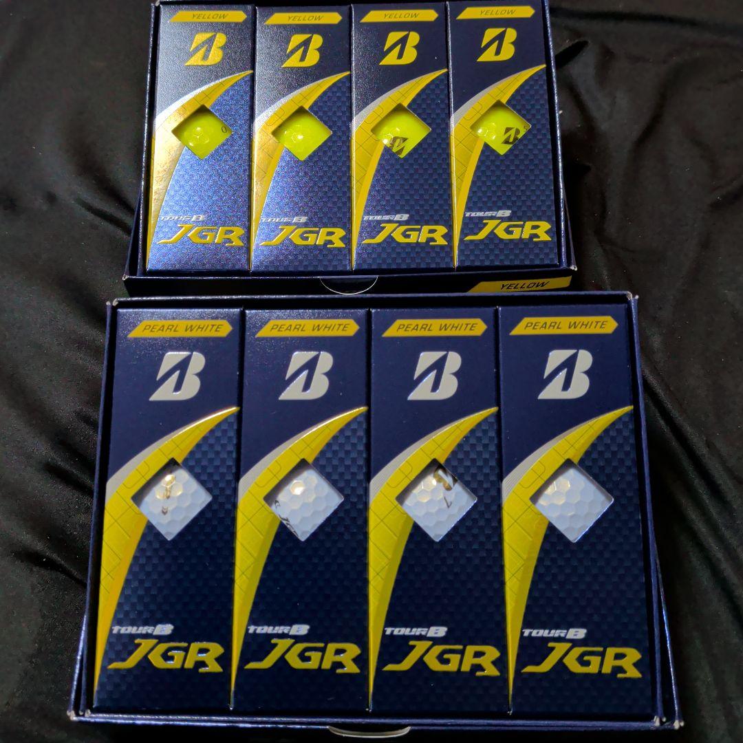 ブリヂストン TOUR B JGR パールホワイト、イエロー各１ダース未使用品