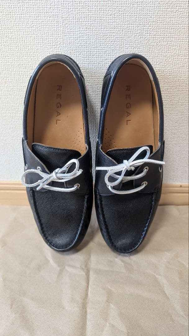 REGAL ブラックデッキシューズ　NC20B 61VR