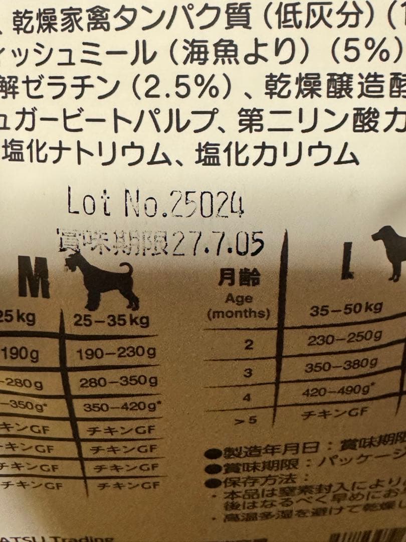 ベルカンド　パピーグレインフリーチキン　3kg