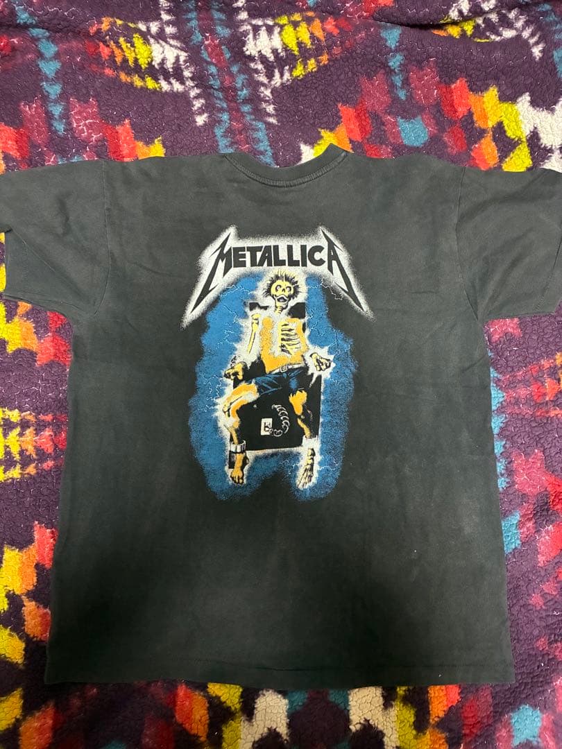 90s LLICA ライド・ザ・ライトニング 両面 Tシャツ XL 古着