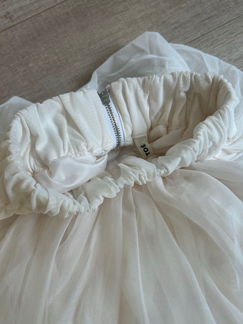 THE TOE Iris Tulle Skirtアイリスチュールスカート 白 S