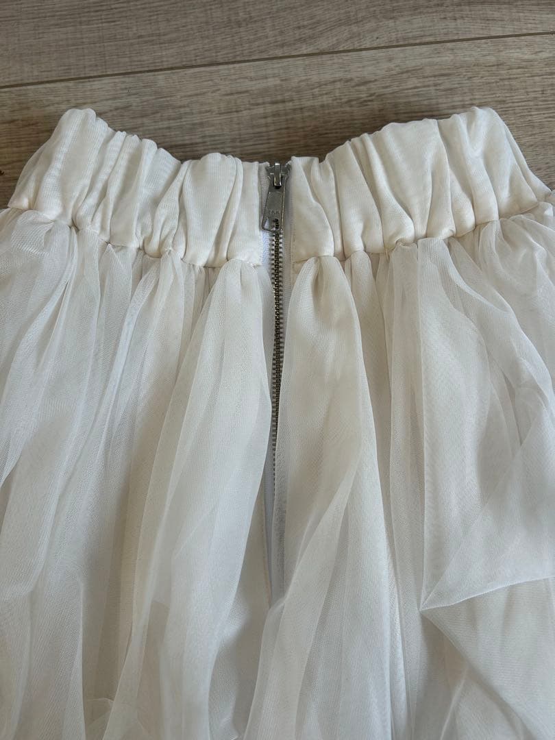 THE TOE Iris Tulle Skirtアイリスチュールスカート 白 S
