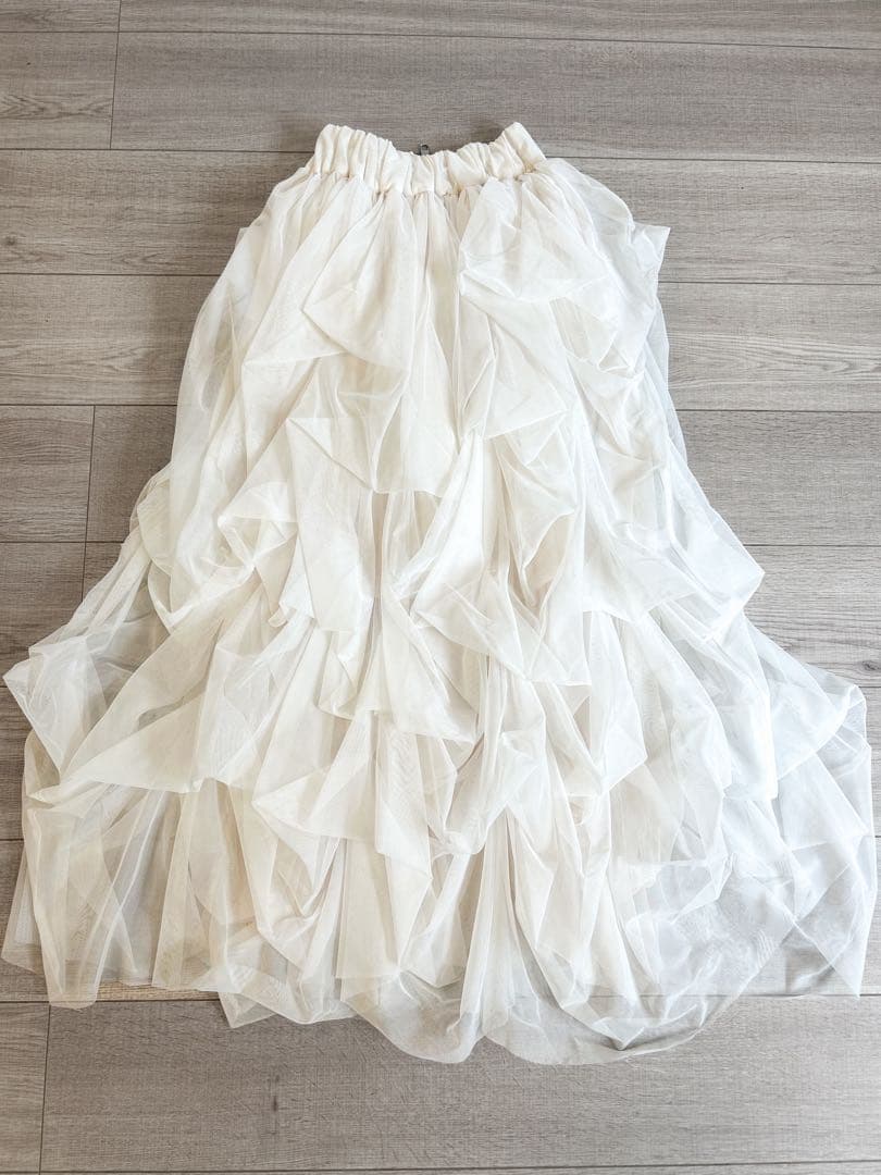 THE TOE Iris Tulle Skirtアイリスチュールスカート 白 S