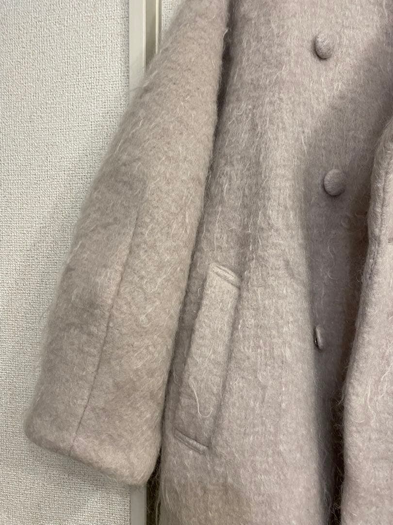 最終値下げDEFORMATION COLLAR SHAGGY COAT