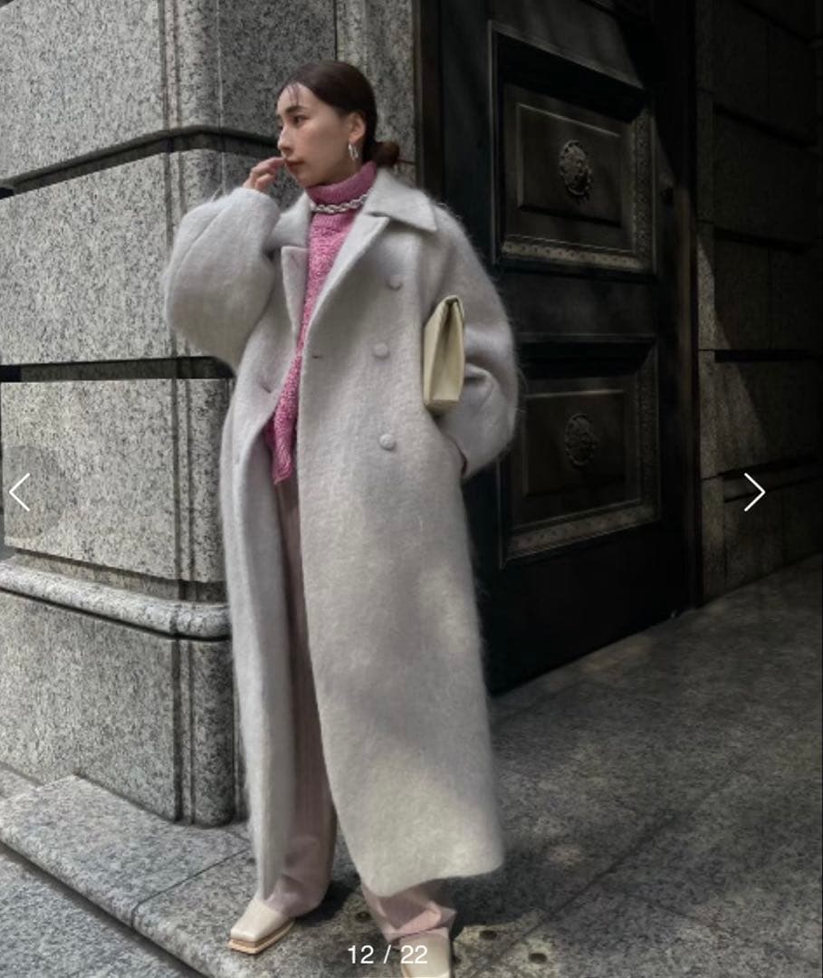 最終値下げDEFORMATION COLLAR SHAGGY COAT