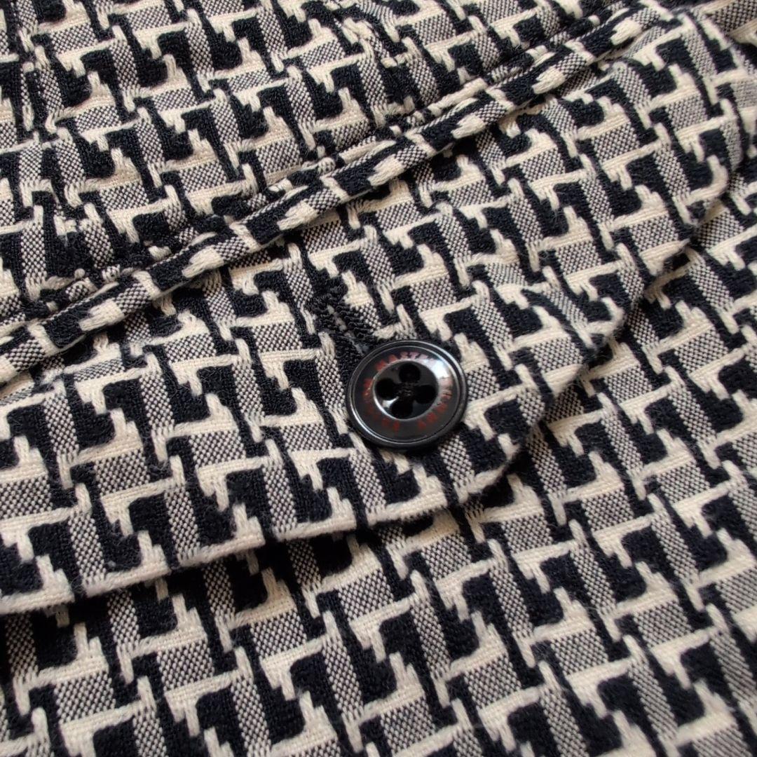 【美品】マスターバニーエディション　刺繍ロゴ　千鳥柄　スラックス　L