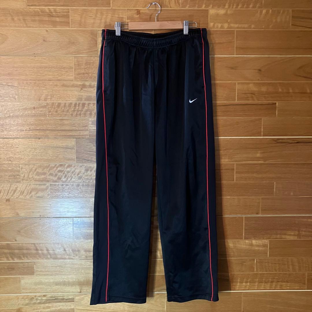 NIKE セットアップ　ジャージ　トラックジャケット　黒　赤　刺繍　XL