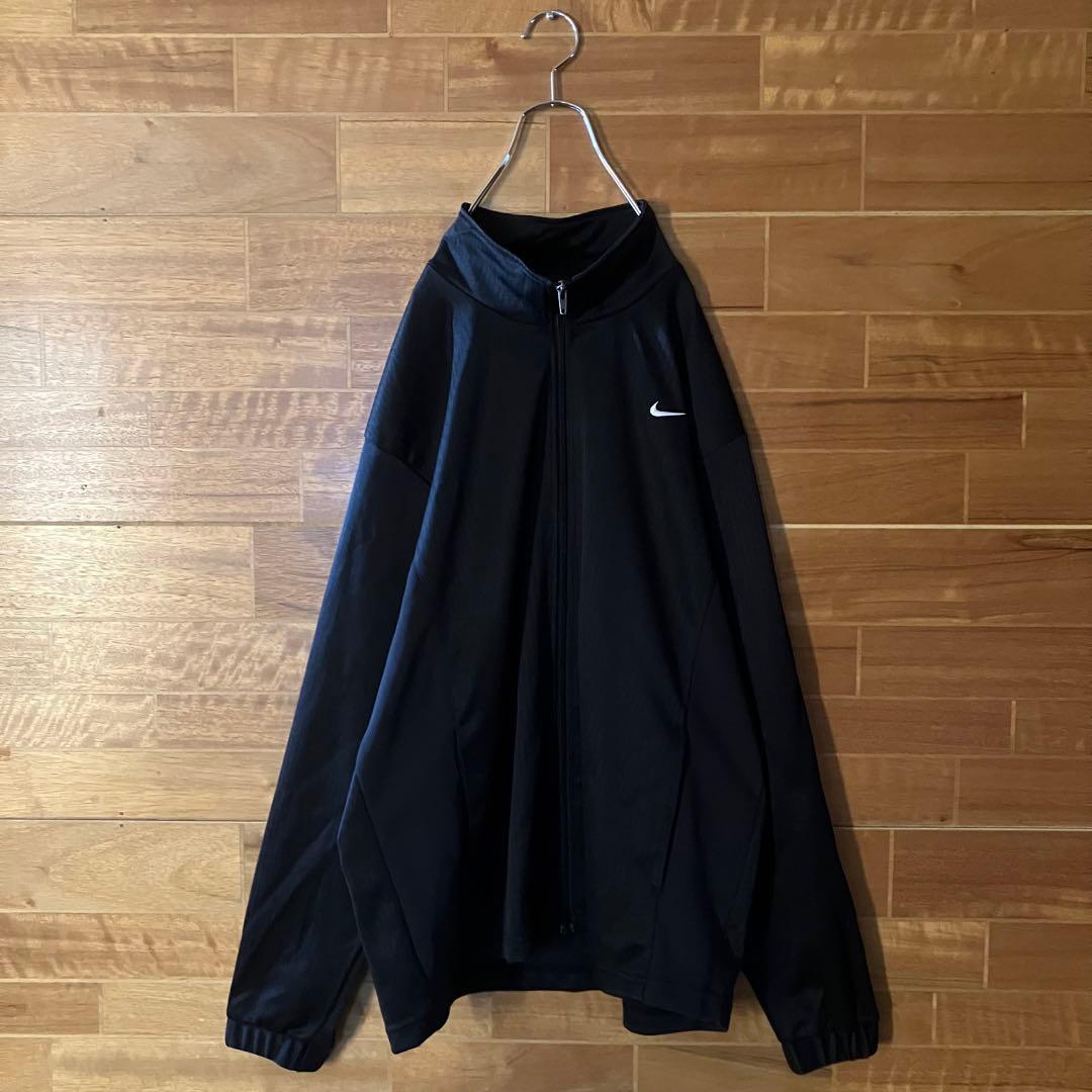 NIKE セットアップ　ジャージ　トラックジャケット　黒　赤　刺繍　XL