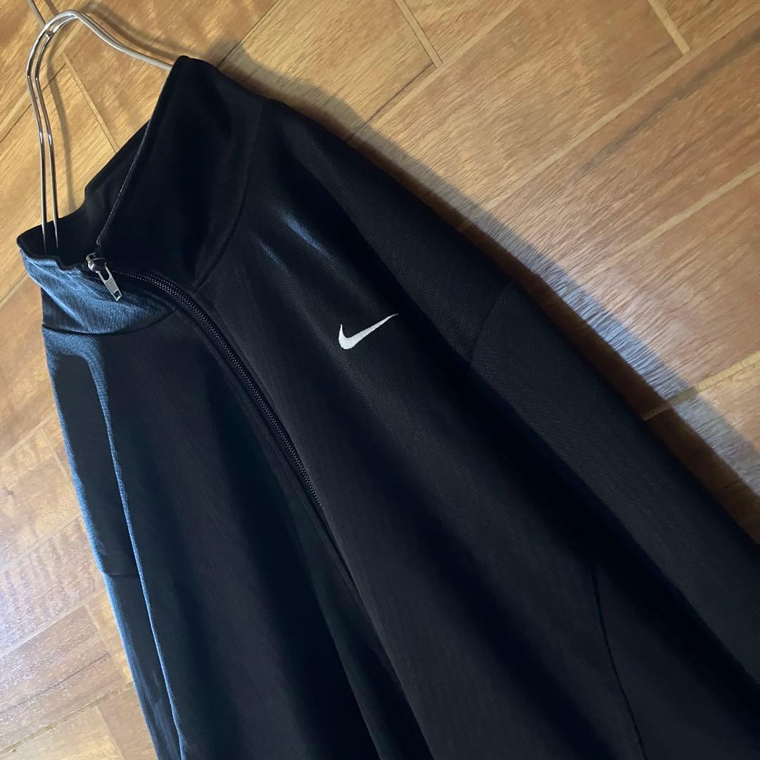 NIKE セットアップ　ジャージ　トラックジャケット　黒　赤　刺繍　XL