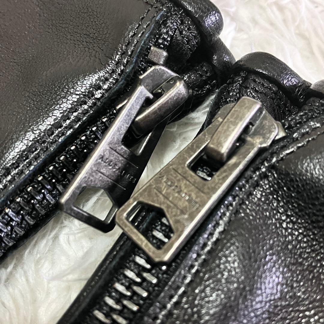 極美品 オールセインツ ALLSAINTS 山羊革 ゴートレザー 手袋 ブラック