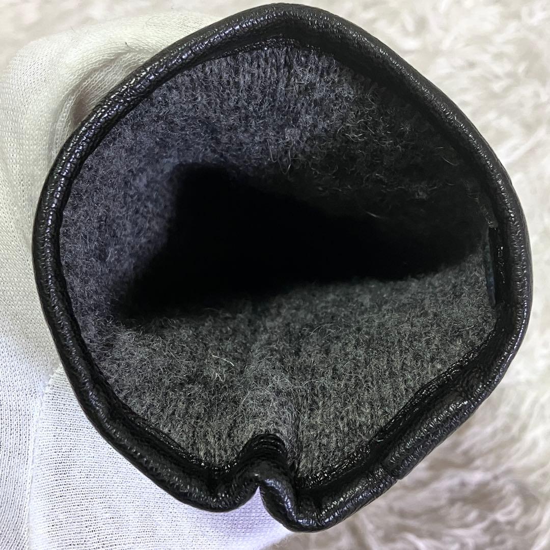極美品 オールセインツ ALLSAINTS 山羊革 ゴートレザー 手袋 ブラック