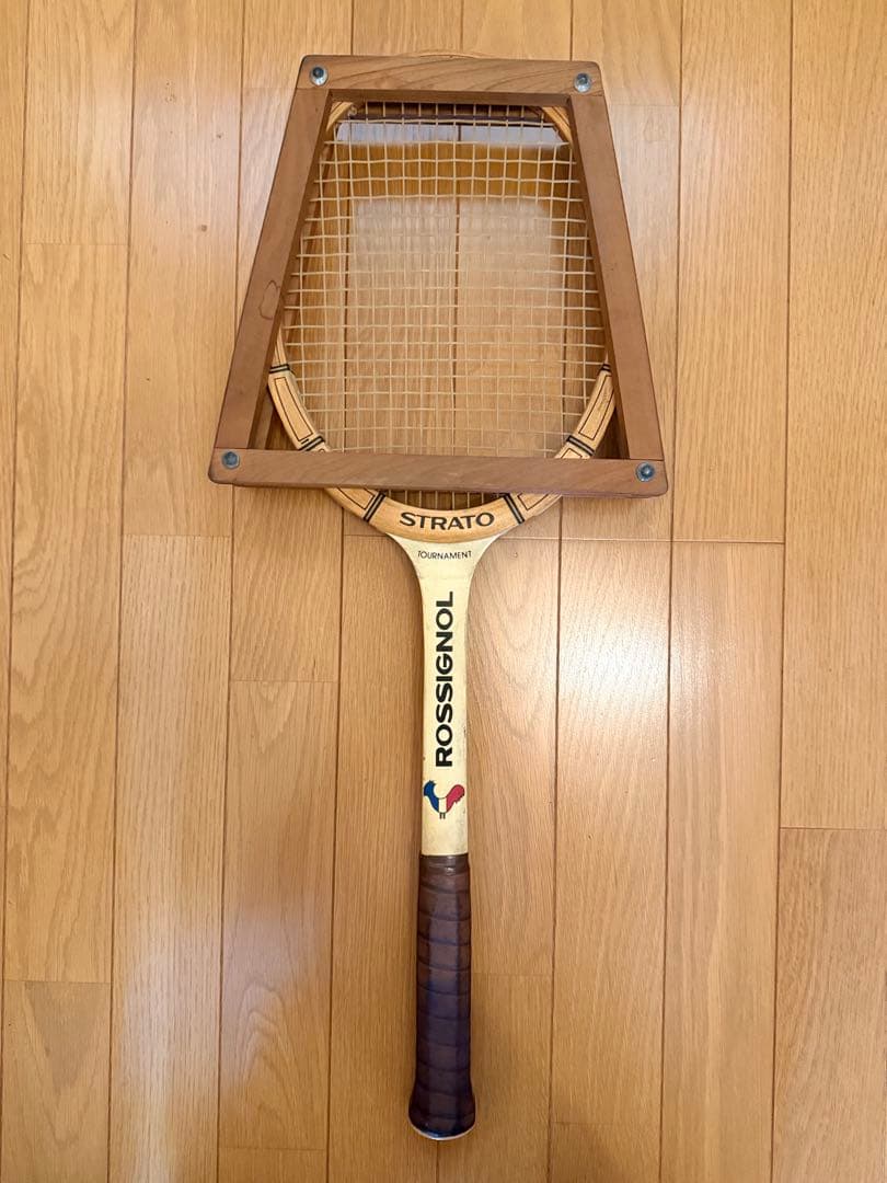 ROSSIGNOL STRATO 木製テニスラケット　ラケットプレス付