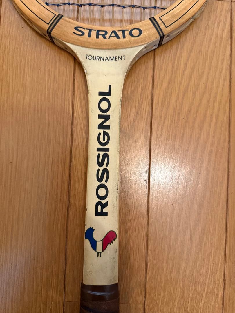 ROSSIGNOL STRATO 木製テニスラケット　ラケットプレス付