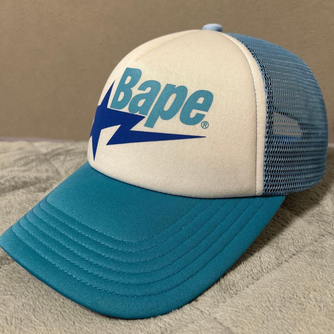 Bape 星型ロゴ キャップ 青/白