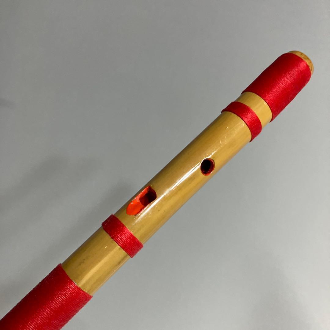 【入門】神楽笛リコーダー式（古典調篠笛、囃子笛）CMRX-110 総巻　咥え笛