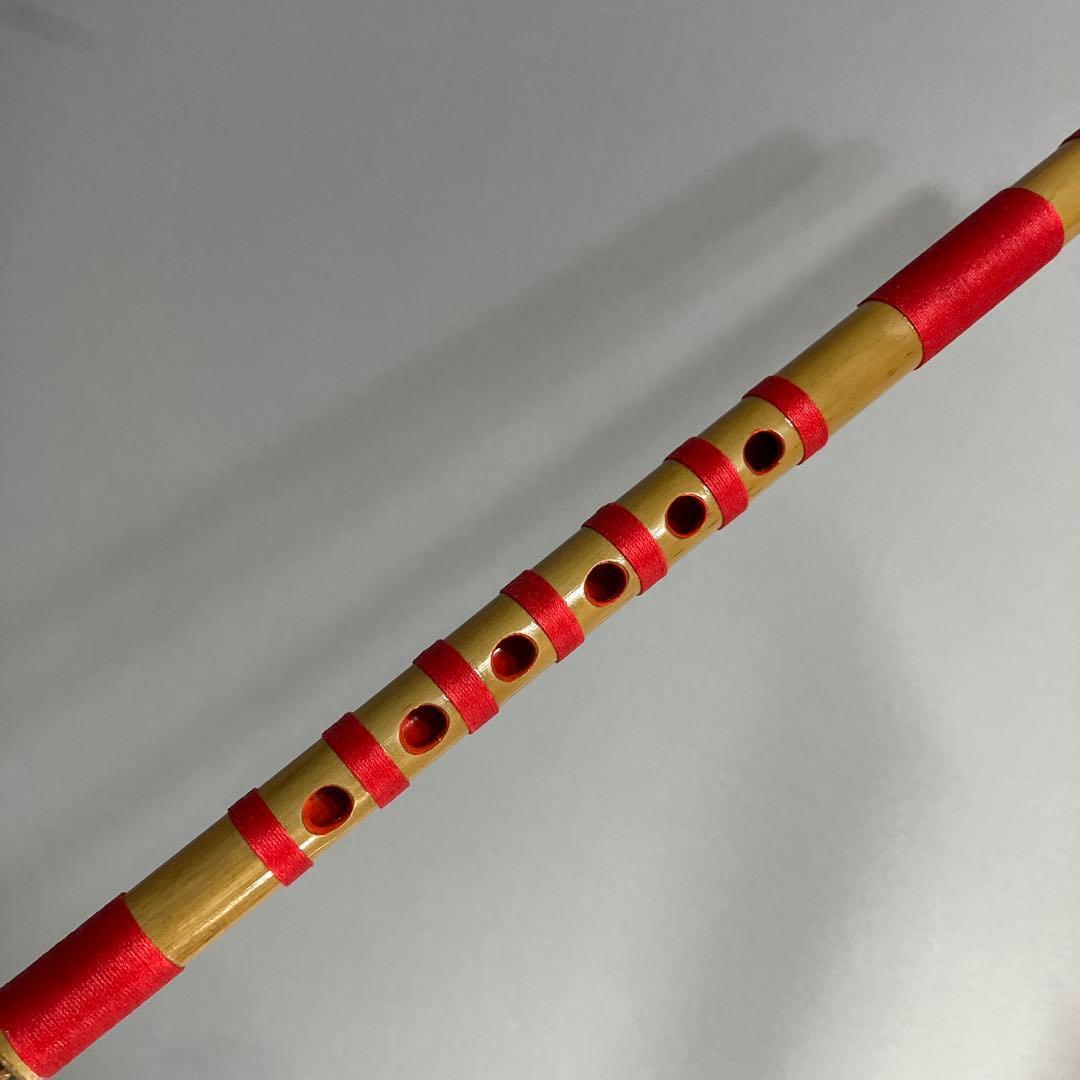 【入門】神楽笛リコーダー式（古典調篠笛、囃子笛）CMRX-110 総巻　咥え笛