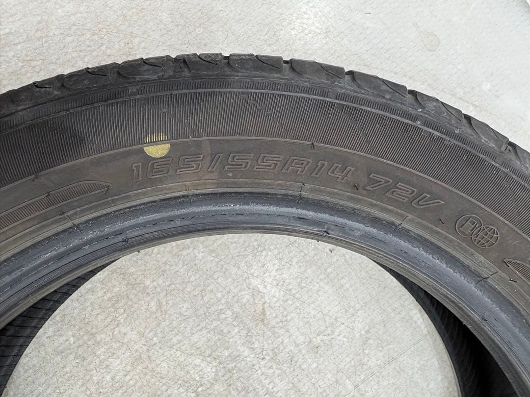 富山県☆ENASAVE EC204 165/55R14 2020年製 7部山