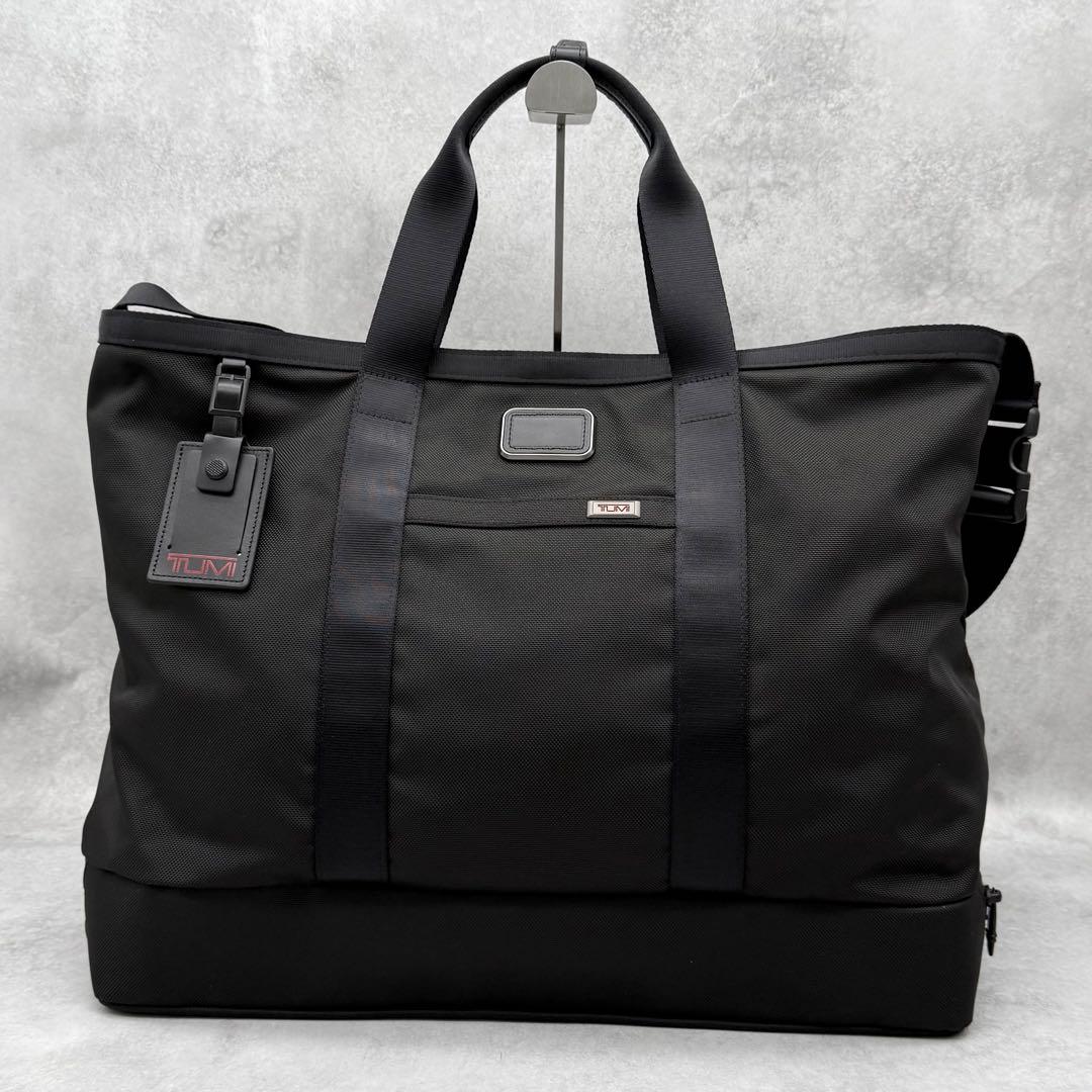 TUMI ALPHA3 キャリーオール トート ボストンバッグ ブラック 大容量