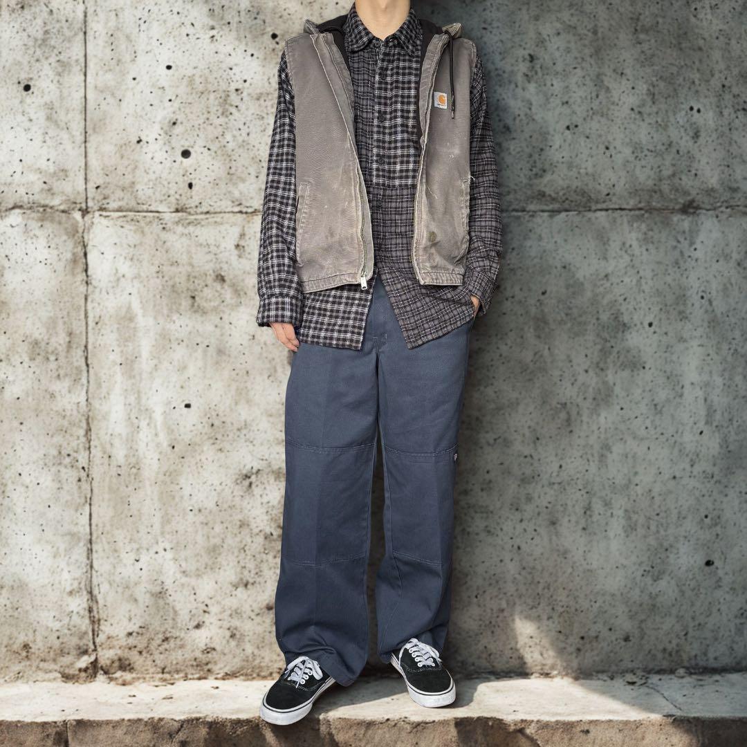 Carhartt カーハート ダックベスト ワークベスト 企業物 グレー 古着