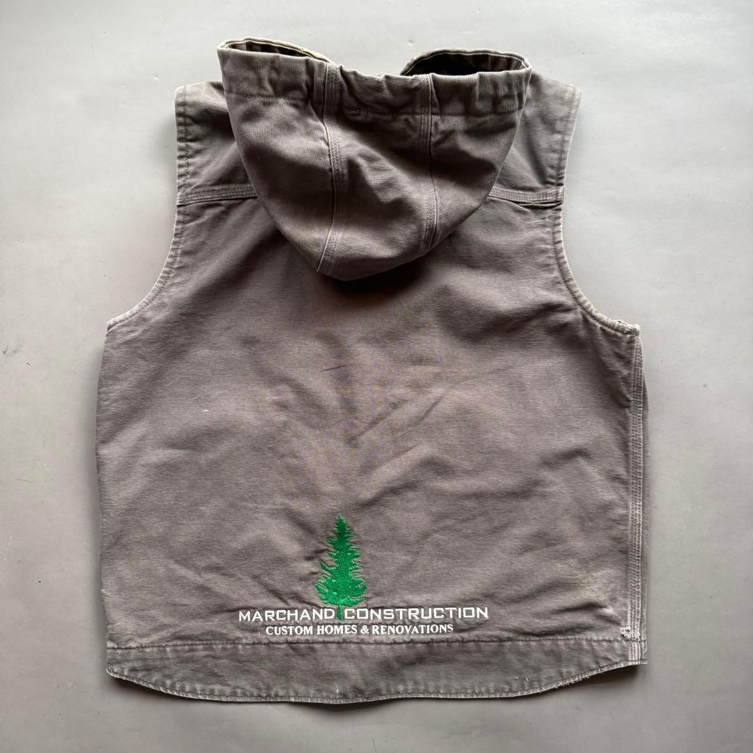 Carhartt カーハート ダックベスト ワークベスト 企業物 グレー 古着