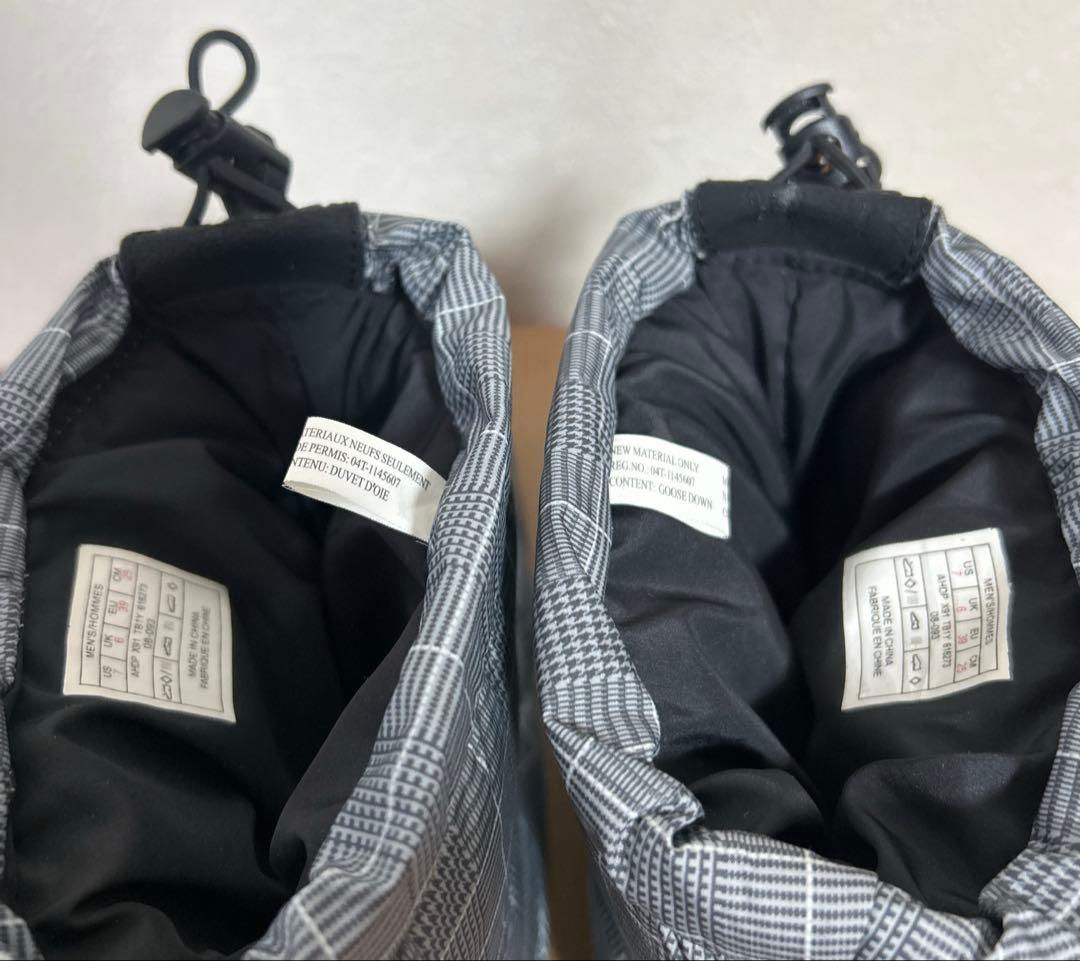THE NORTH FACE 700 ヌプシブーティ　グレー チェック　25cm