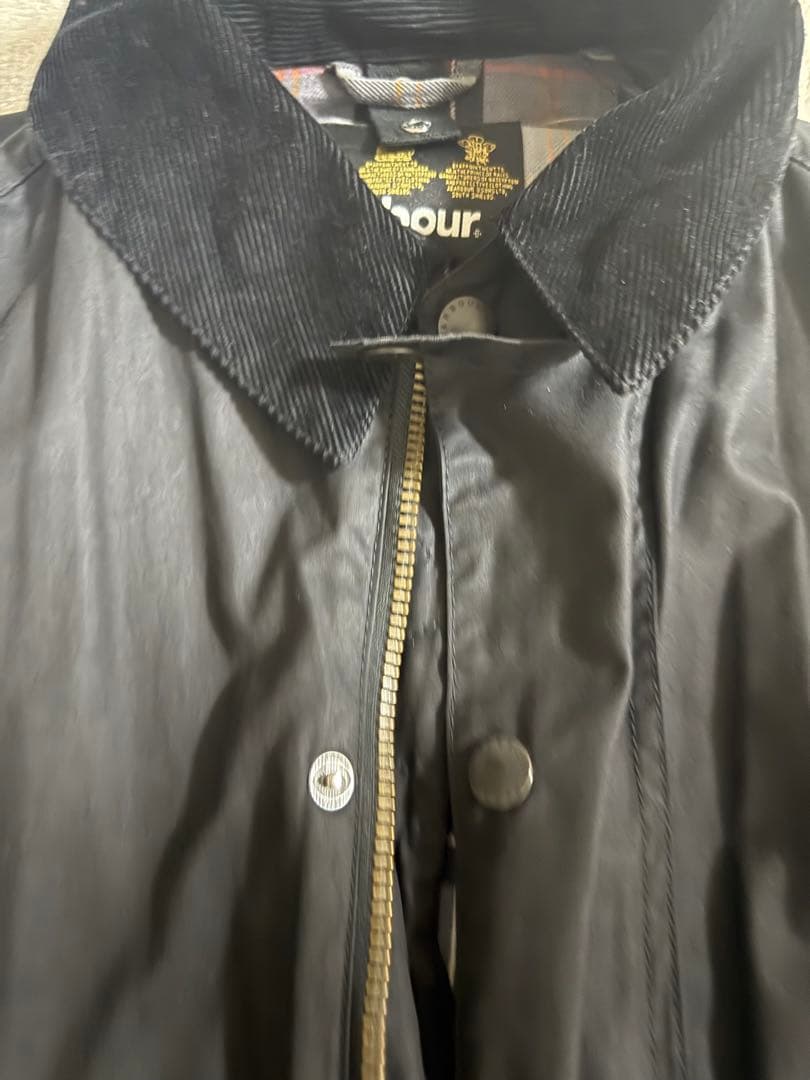 と*も様 Barbour ブラック モッズコート Mサイズ