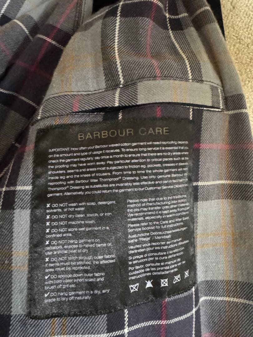と*も様 Barbour ブラック モッズコート Mサイズ