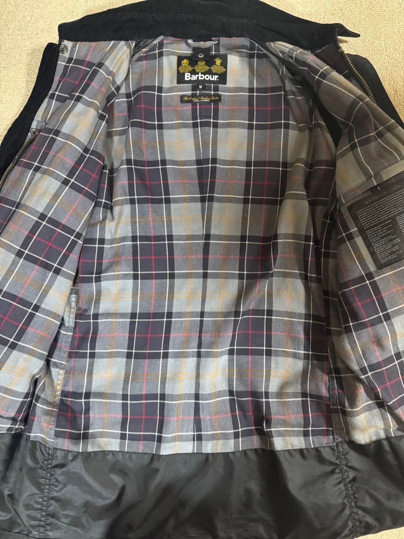 と*も様 Barbour ブラック モッズコート Mサイズ