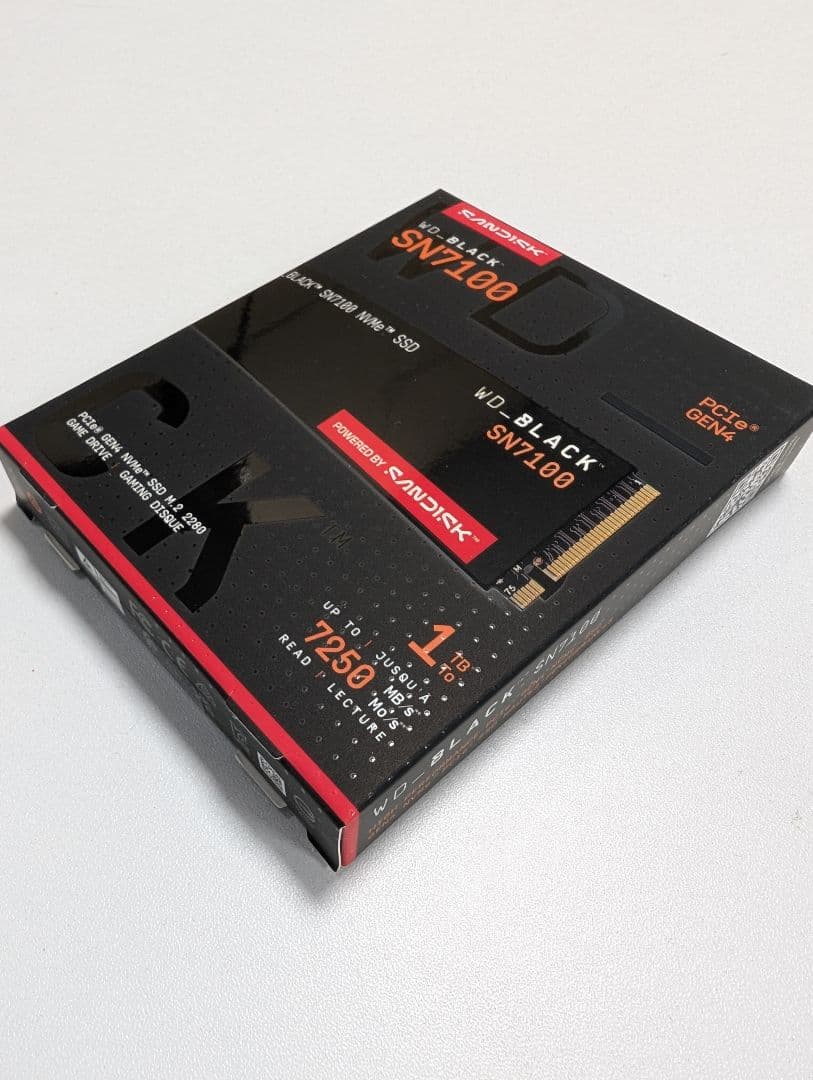 内蔵型SSD Western Digital M.2 SSD 1TB 2280 SN7100