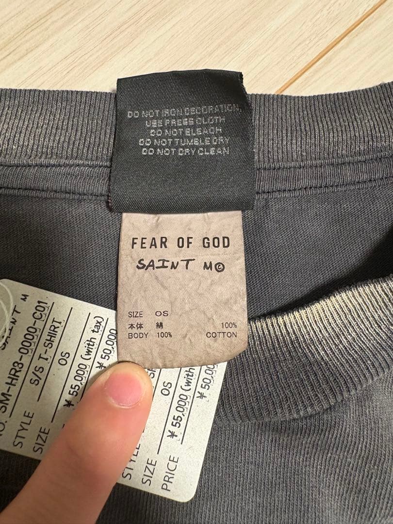 セントマイケル SAINT Mxxxxxx × FEAR OF GOD Tシャツ