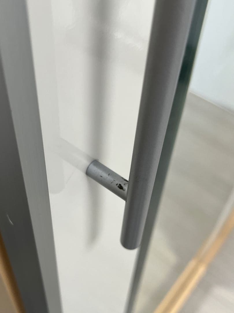 ミラー付き ワードローブ 収納タンス H190cm